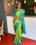EE-S46308 Lime Kanchi sari