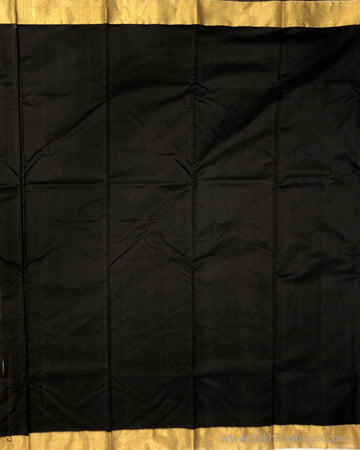 DP-S25692 Black Pure Chanderi Silk Saree