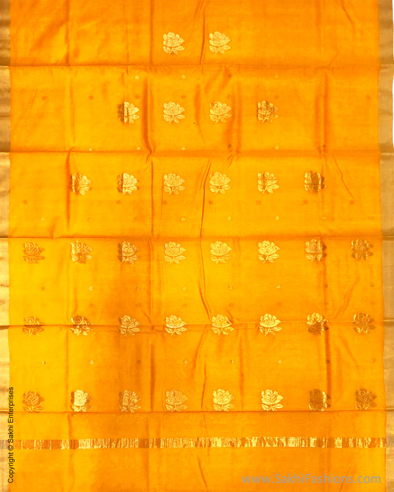 DP-S25696 Orange Chanderi Salwar set