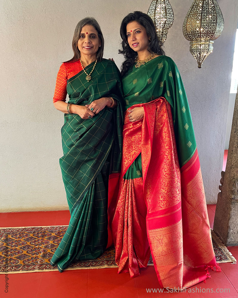 EE-S45182 Check Kanchi sari