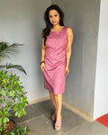 EE-S48072 Pink shift Dress