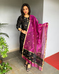EE-S48070 Pink Chanderi Set