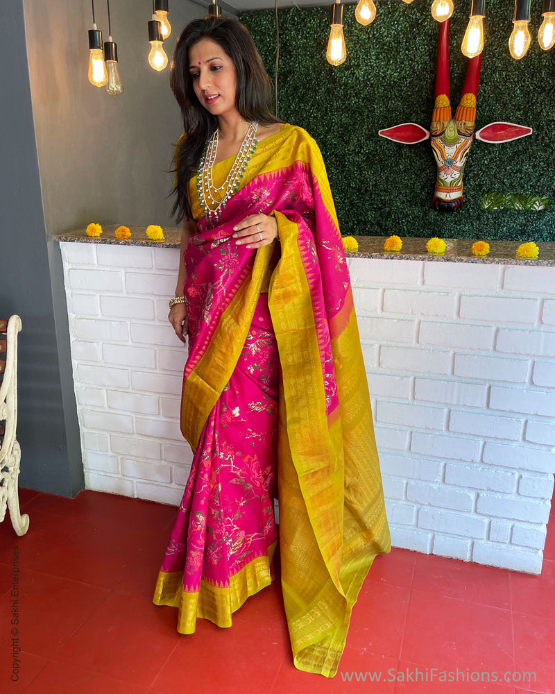 EE-S47760 Pink Gadwal Sari