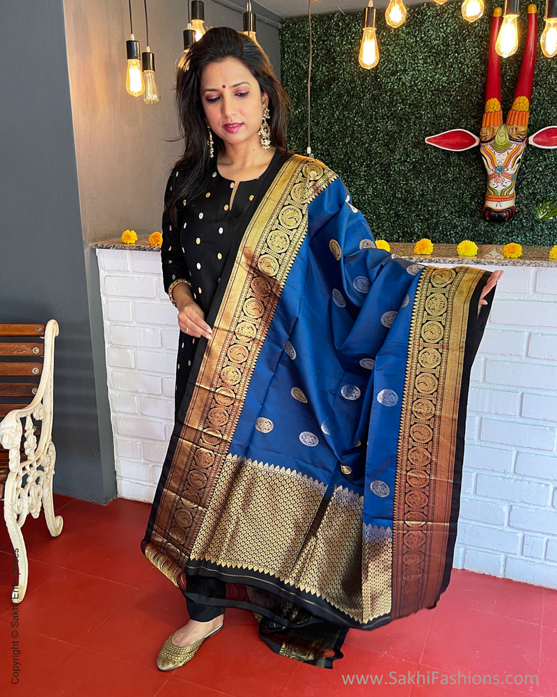 EE-S47761TD Blue Gadwal Dupatta