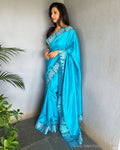 EE-S47358 Turq Kanchi Cutwork