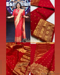 EE-S26839R Red Katan Chanderi
