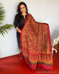 EE-SS45453 Red Ajrakh Dupatta