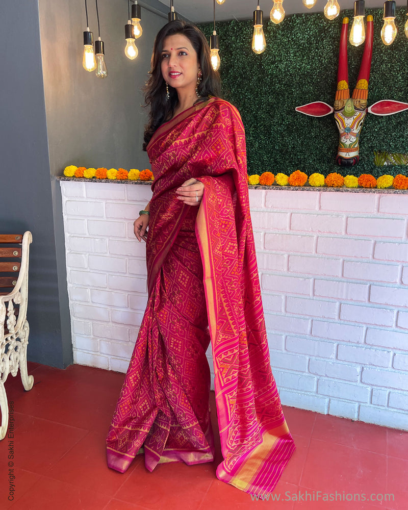 EE-S46932 Pink Rajkot Sari
