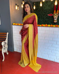 EE-S49363 Red Banarsi Georgette