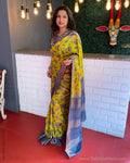 EE-S48602 Floral Tussar Sari