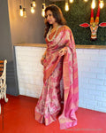 EE-S48604 Floral Tussar Sari
