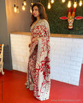 EE-S44775 Red Silk Kalamkari