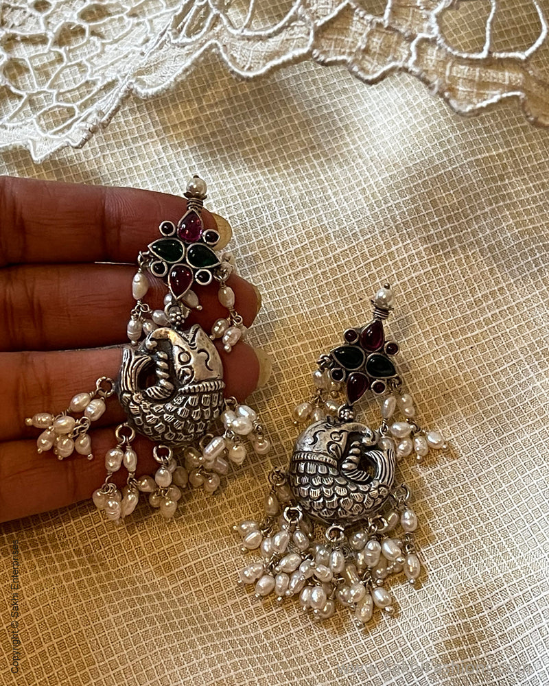 ASDS-52427 Silver Earring