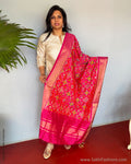 EE-S53603 Ikat Pink Dupatta
