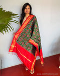 EE-S53606 Ikat Green Dupatta