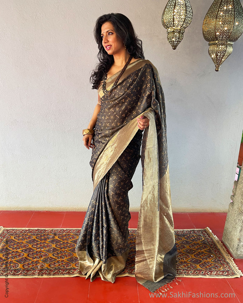 EE-S52209 Black Kutch Sari
