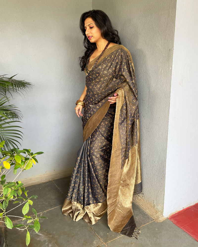 EE-S52209 Black Kutch Sari