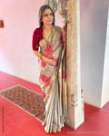 EE-S53083 Red Banarsi CutWork
