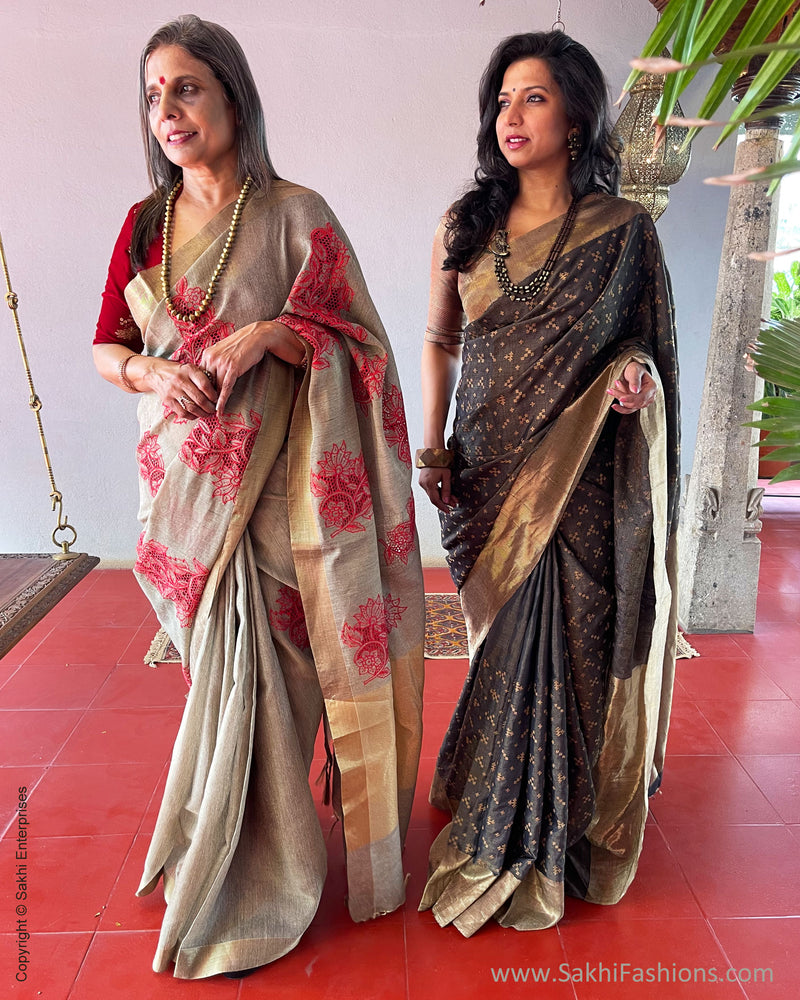 EE-S52209 Black Kutch Sari