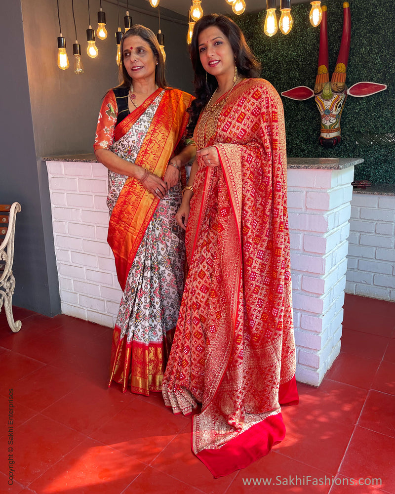 EE-S53607 Cream Red Ikath