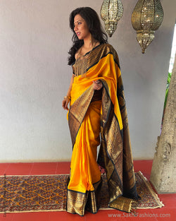 EE-S52296 Yellow Gadwal Sari