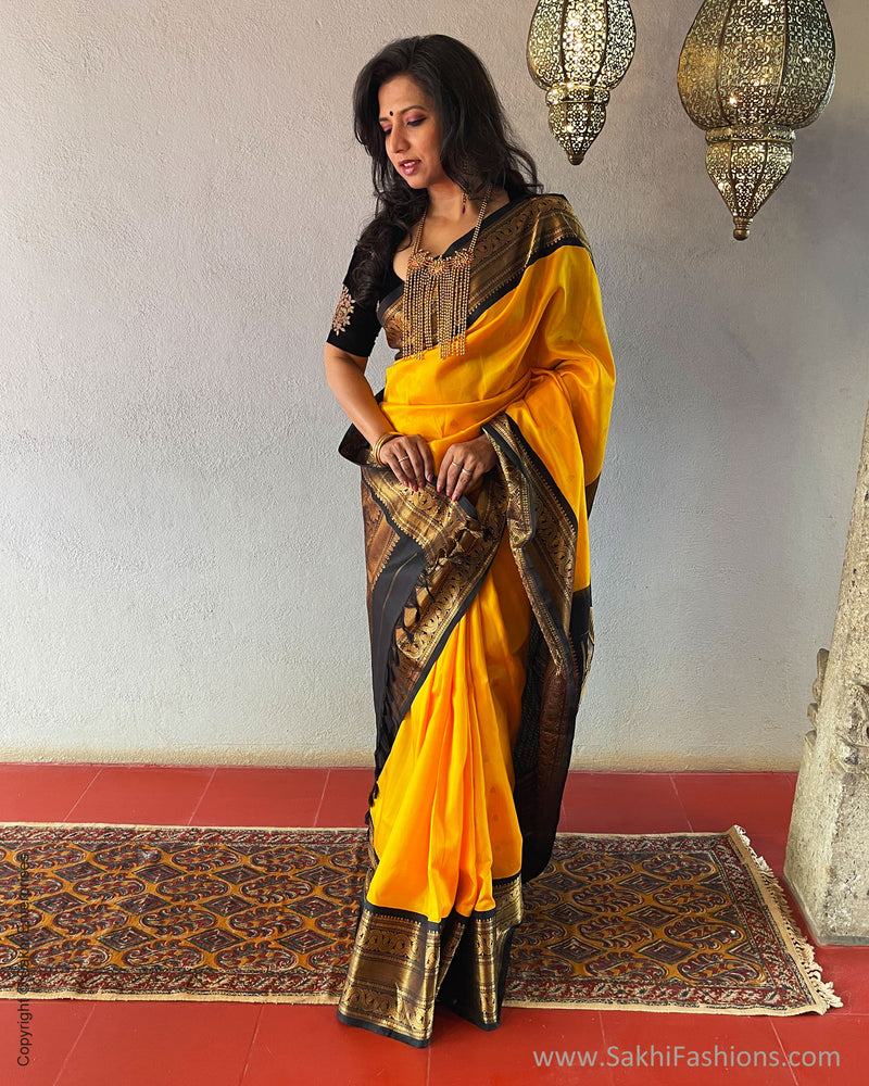 EE-S52296 Yellow Gadwal Sari