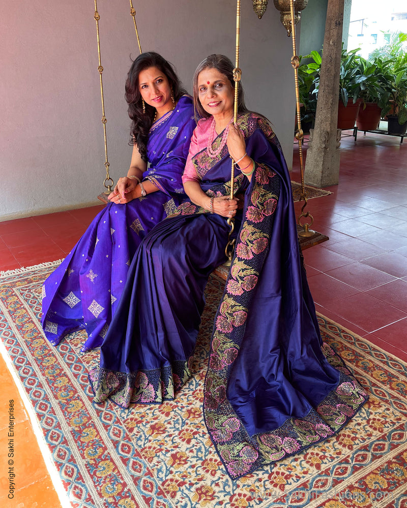EE-S52375 Purple Kanchi Cutwork