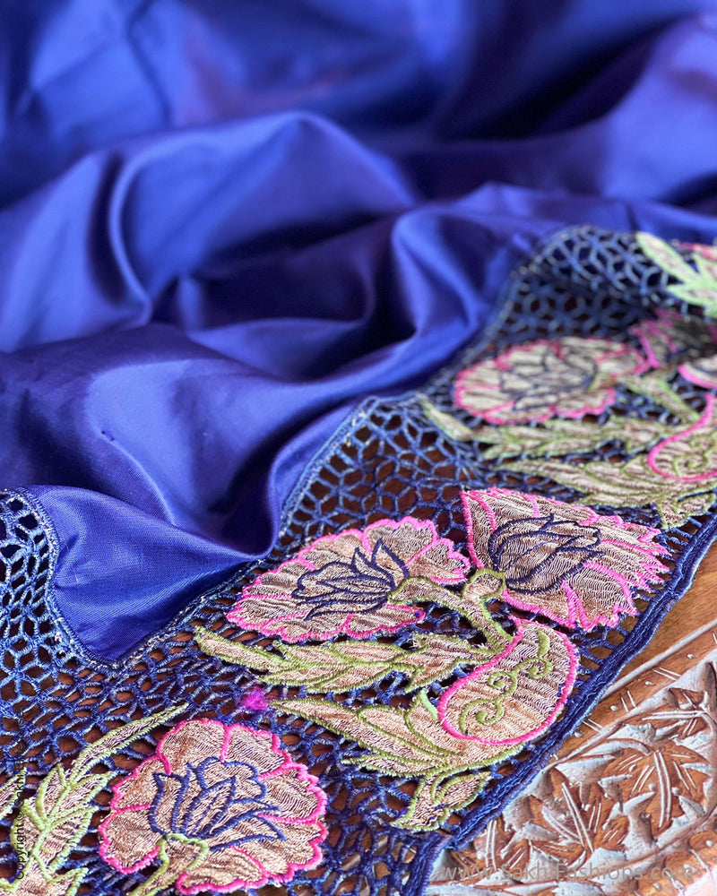 EE-S52375 Purple Kanchi Cutwork