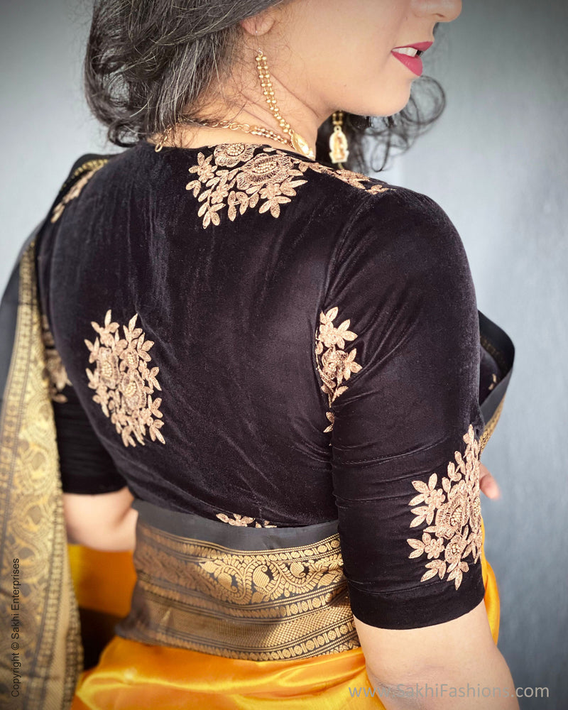 EE-S52296 Yellow Gadwal Sari