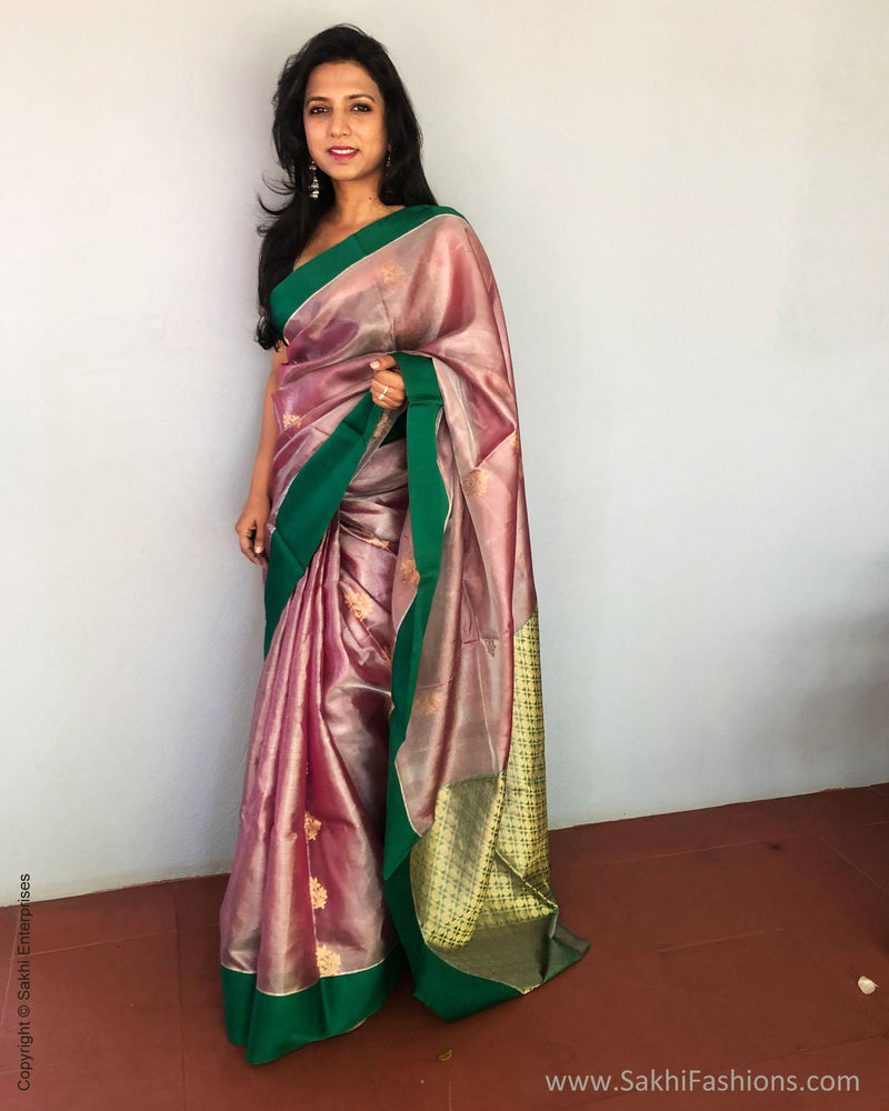 EE-S33918 Tissue Tussar Sari