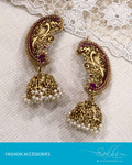 AJDS-22927 - Gold  Mix Metal Earring