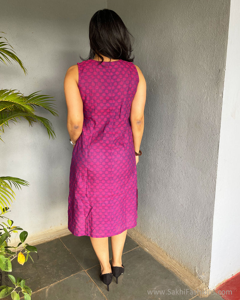 EE-S56146 Purple Sleeveless Dress