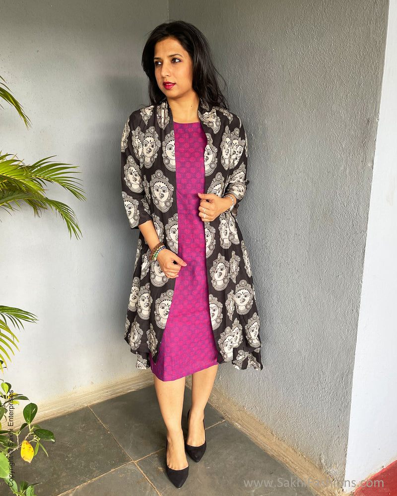 EE-S56216 Black Devi Kalam Jacket
