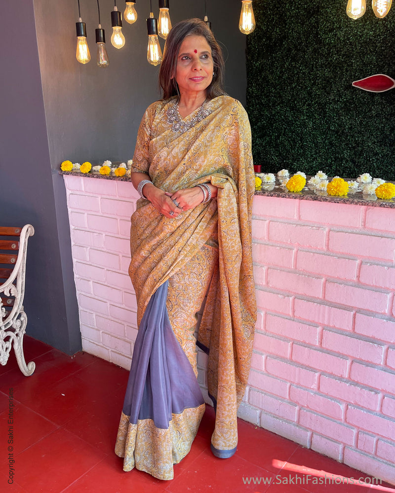 EE-S56260 Kalam Organza Sari