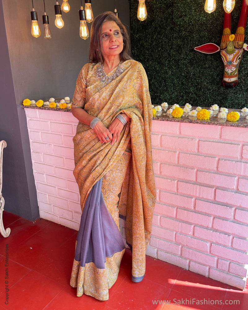 EE-S56260 Kalam Organza Sari