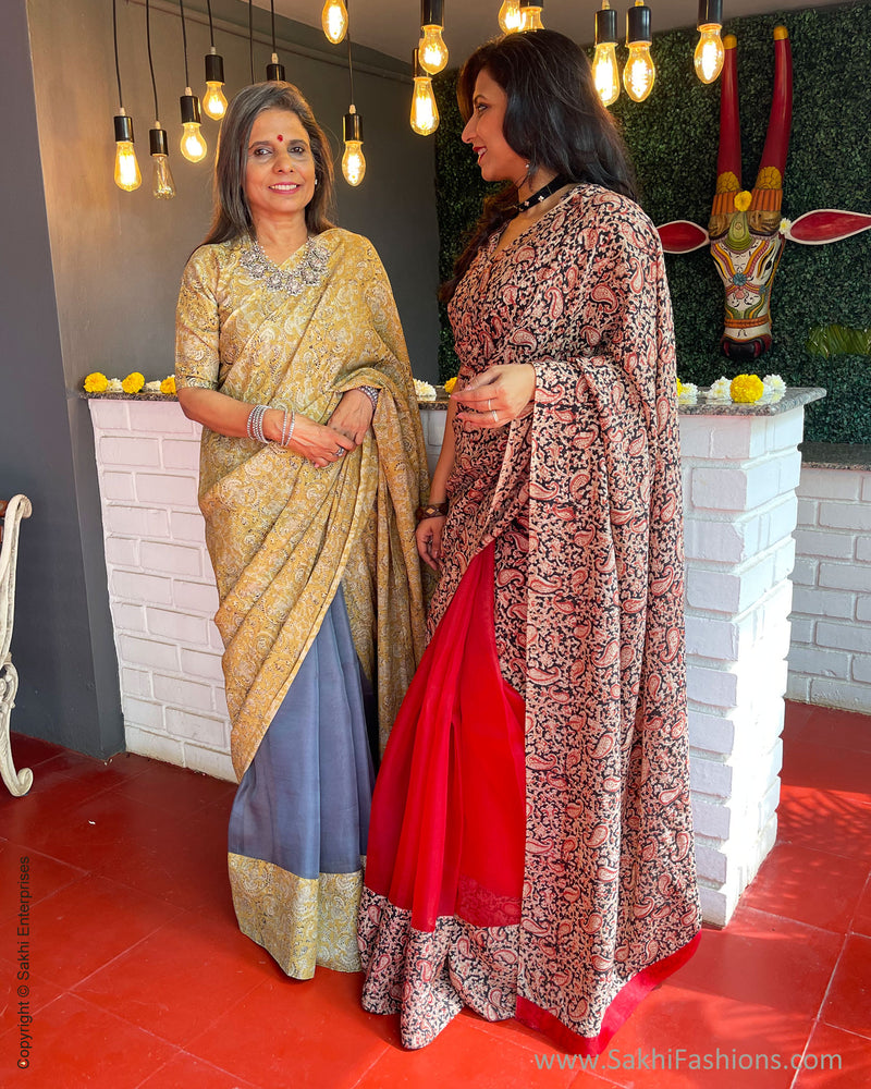 EE-S56260 Kalam Organza Sari