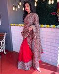 EE-S56261 Kalam Organza Sari