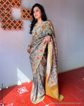 EE-S53728 Kalamkari Kanchi Silk