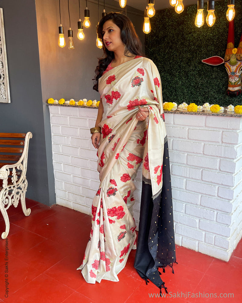 EE-S55383 Floral Kanchi sari