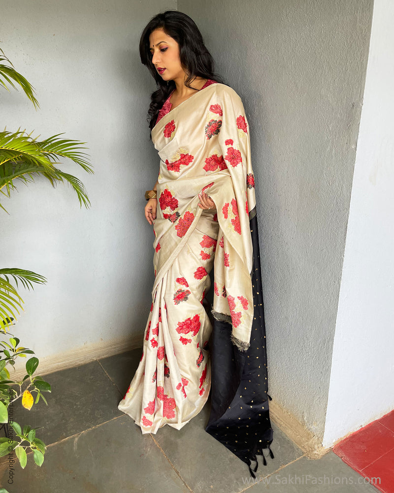 EE-S55383 Floral Kanchi sari