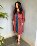 EE-S56140 Red Ajrakh Jacket