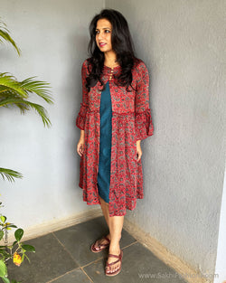 EE-S56140 Red Ajrakh Jacket