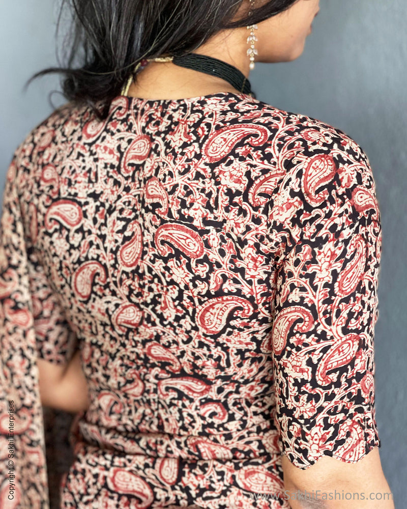 EE-S56261 Kalam Organza Sari