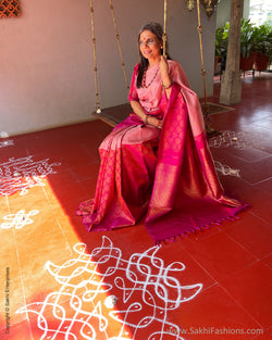 EE-S53741 Pink Kanchi sari