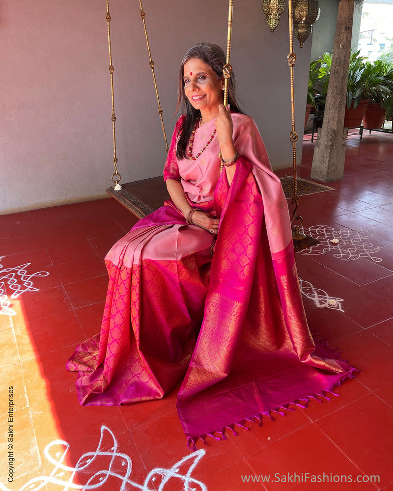 EE-S53741 Pink Kanchi sari