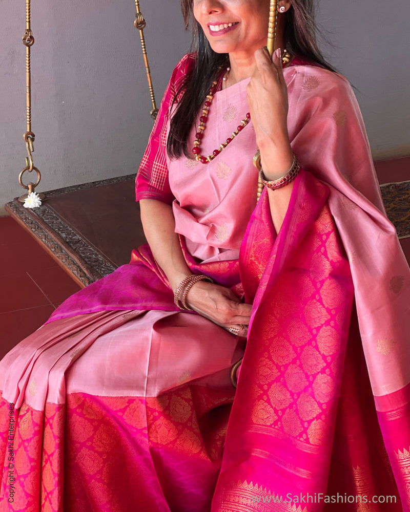 EE-S53741 Pink Kanchi sari