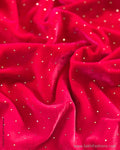BL-R52997 Red Velvet BlouseF