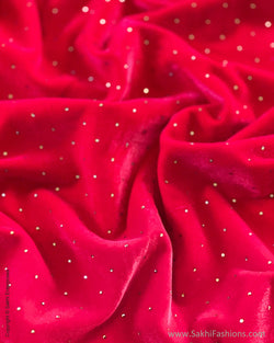 BL-R52997 Red Velvet BlouseF