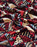 BL-R56802 Red Ajrakh Velvet BlouseF