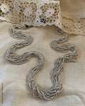 AJ-S55985 Silver Mala long